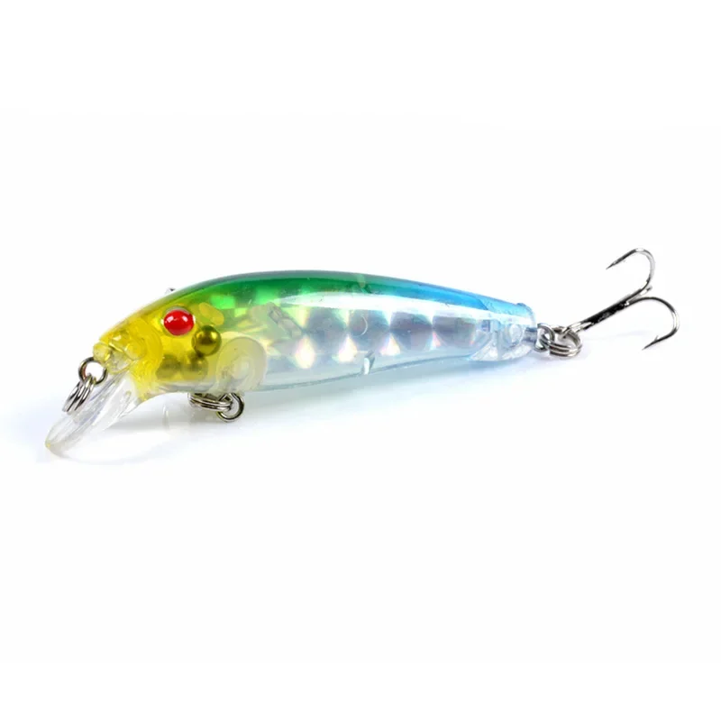 Señuelo de pesca Minnow, 7cm, 6,5g, plástico láser, cebo Artificial, lubina, Wobblers de hundimiento lentamente, Isca, Crankbait, carpa, Lucio, 1 ud. - imagen 3