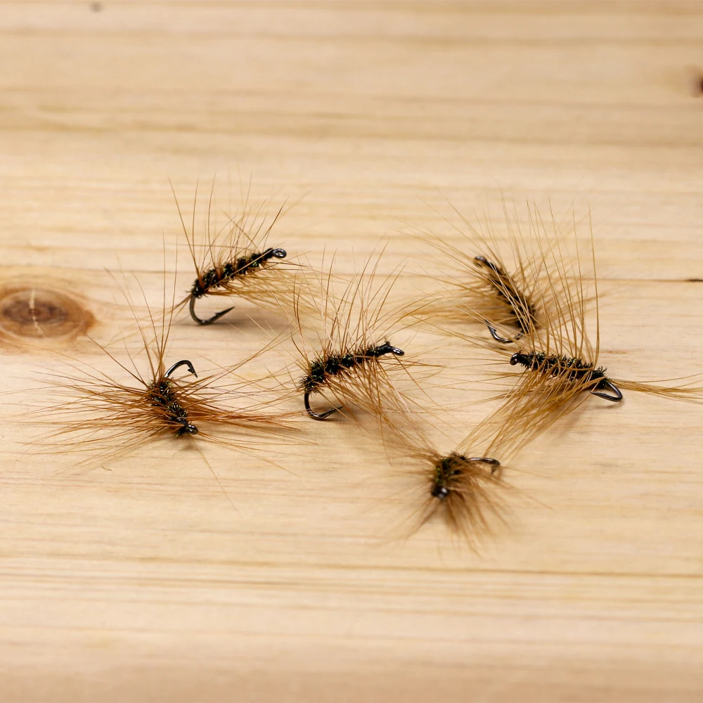 ICERIO-señuelo de pesca con mosca de trucha, 10 piezas, Griffith's Gnat Dry Flies, #12