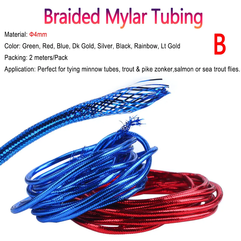 Una línea de pesca trenzada azul y roja