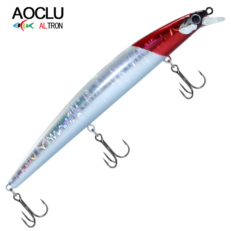 AOCLU flotante Big Minnow 140mm 21g cebo duro Wobbler Jerkbait señuelo imán transferencia de peso para fácil carcaj fundido de larga distancia - imagen 5