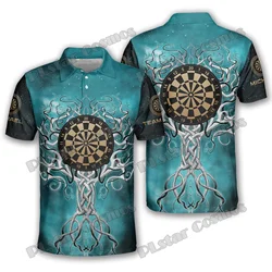 PLstar Cosmos-Camiseta de manga corta para hombre, Polo con estampado 3D personalizado de tatuaje del árbol de la vida nórdico, a la moda, informal, de verano, PLP24