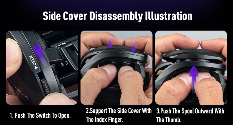 Ilustración de desmontaje de la cubierta lateral