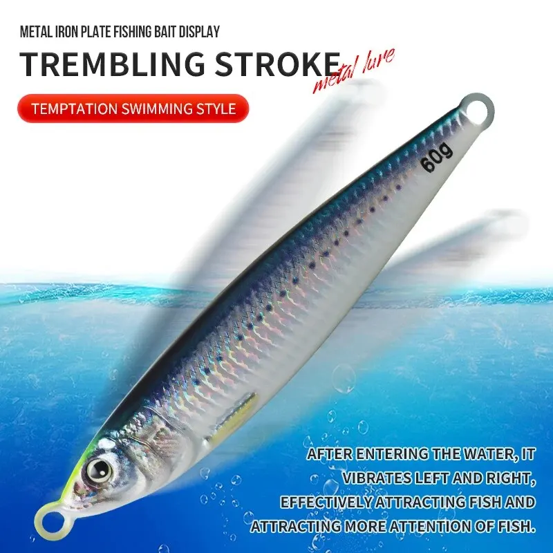 TAIYU-señuelo de pesca de Jigging de Metal, 60g, estampado 3D, Wobblers que se hunden, señuelos tipo lápiz para pesca en el mar, plantillas de fundición en orilla, cebo Artificial - imagen 2