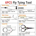 6PCS Fly Tying Tool