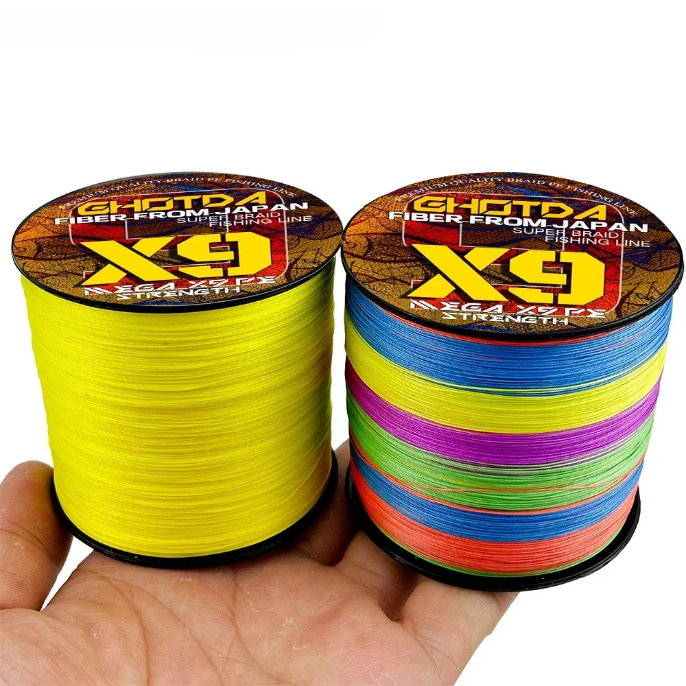 Sedal de pesca ultrabrillante, resistente al desgaste, 9 hebras, 12 hebras, PE trenzado para fundición a larga distancia, 20LB-120LB, X9, X12, 300/500m - imagen 5