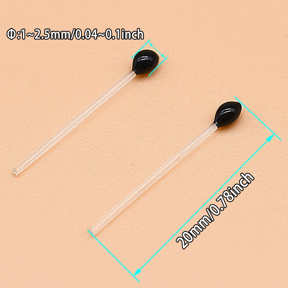 Estos negros y claros de 20 mm de largo, 0