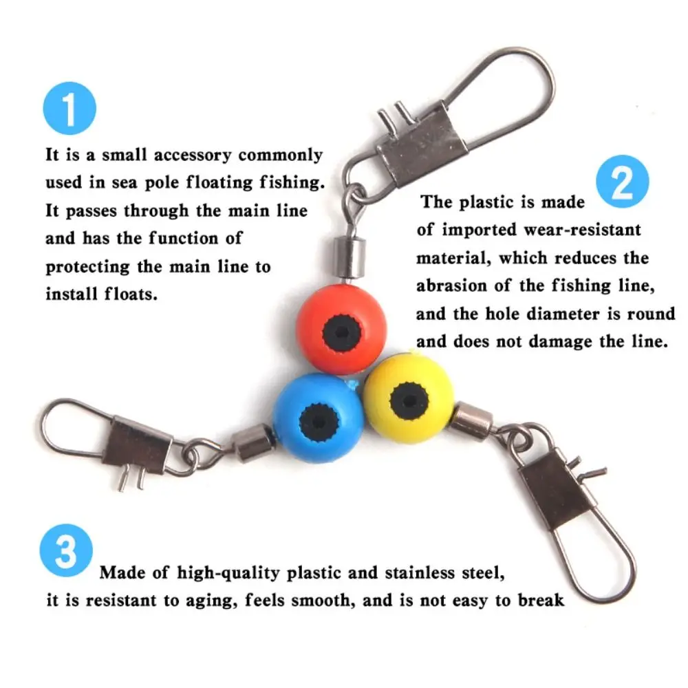 Cuentas Bobber Stop carpa partido frijoles espacio frijoles conectores alimentador cuentas enlace giratorios flotador espacio frijoles flotador de pesca giratorio - imagen 4