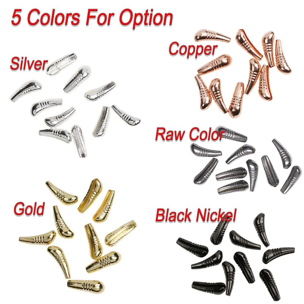 ICERIO 10 Uds 20 piezas plantilla de cuerpo de ninfa de tungsteno cuentas traseras plantilla de hundimiento rápido atado de moscas de ninfa/Material de tejer tamaño XS S M L - imagen 4