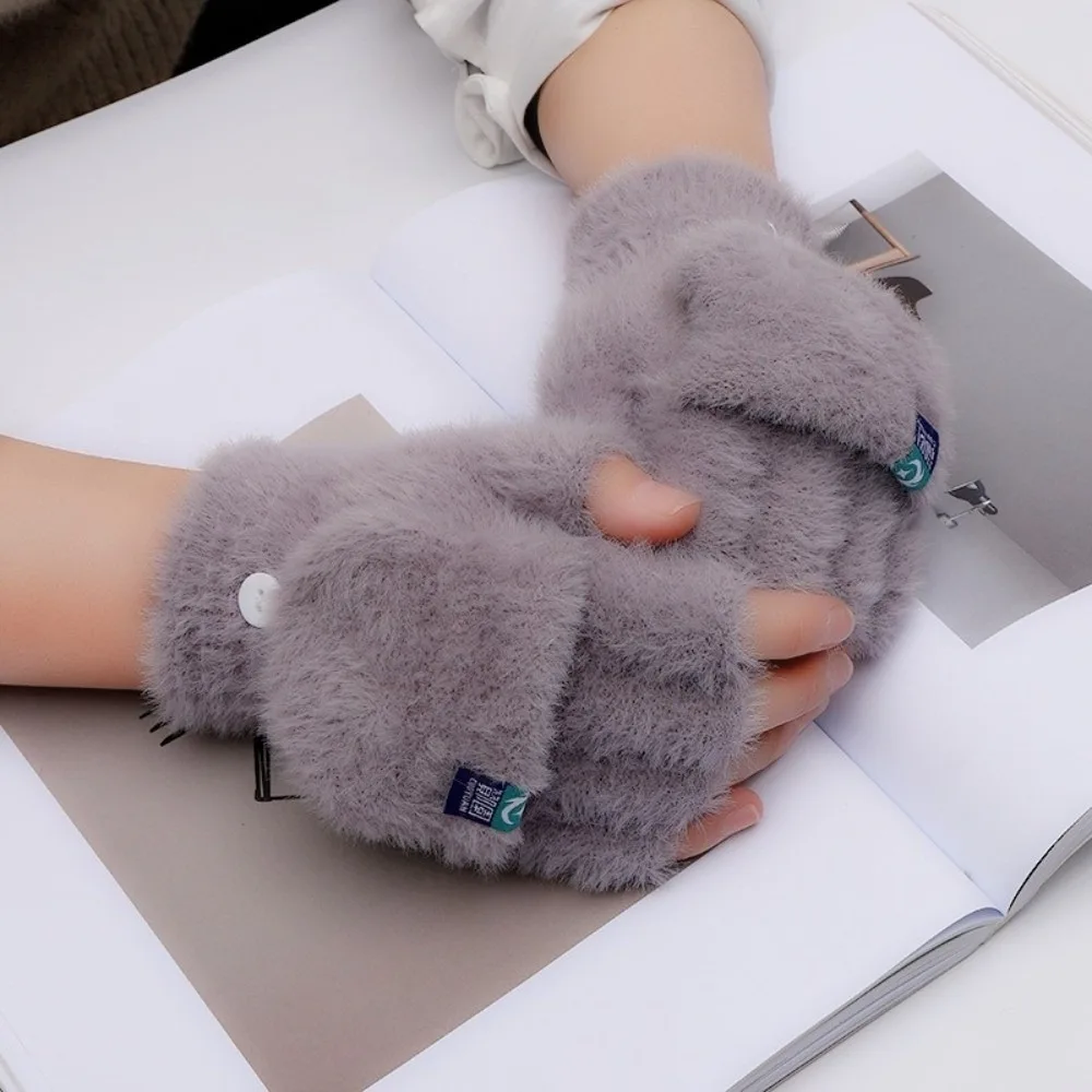 Nuevos guantes cálidos tejidos, guantes para pantalla táctil táctil, guantes a prueba de viento y frío, regalo