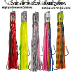 Jig de resina Aventik cabeza inclinada – Falda silicona para marlin