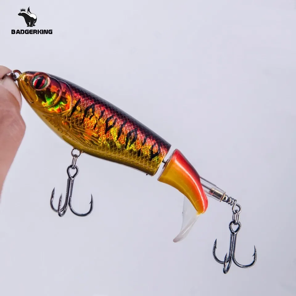 Señuelo de pesca wobblers, cebo artificial para pesca de lubina, acción acuática, 10cm, 17g