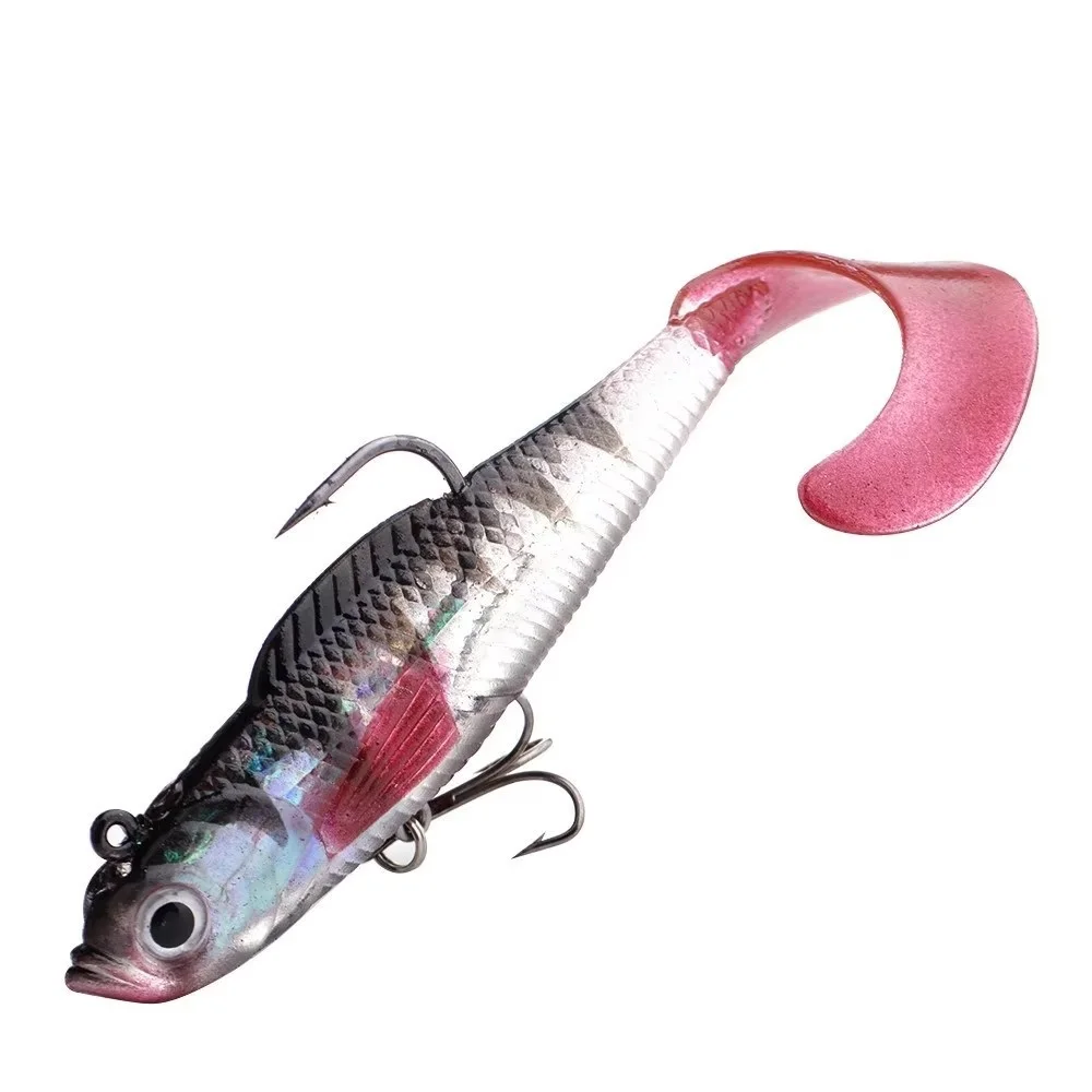 FTK 4,5/8, 5/21g cabezales de plantilla cebo de silicona suave Señuelos de pesca larva 6/8/10cm Wobblers hundidos Swimbait cebo de pesca Artificial - imagen 2