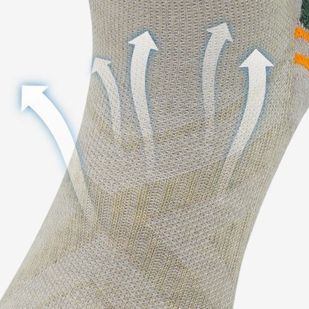 Calcetines de esquí cálidos y gruesos, calcetines de senderismo de alta elasticidad que absorben la humedad, calcetines profesionales resistentes al desgaste para deportes de invierno, esquí