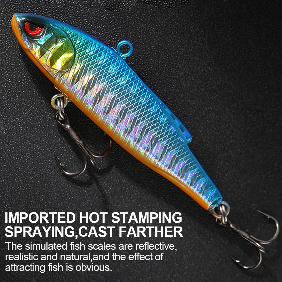 WALK FISH-señuelo de pesca que se hunde, 1 piezas, VIB, Jigging de hielo, 58mm, 8,5g, plástico duro, vibración, Lucio de invierno, aparejos artificiales - imagen 3