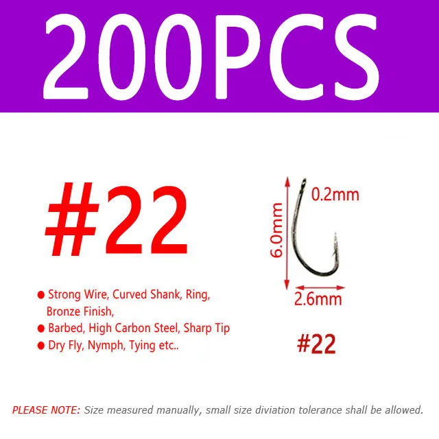 200PCS Size 22