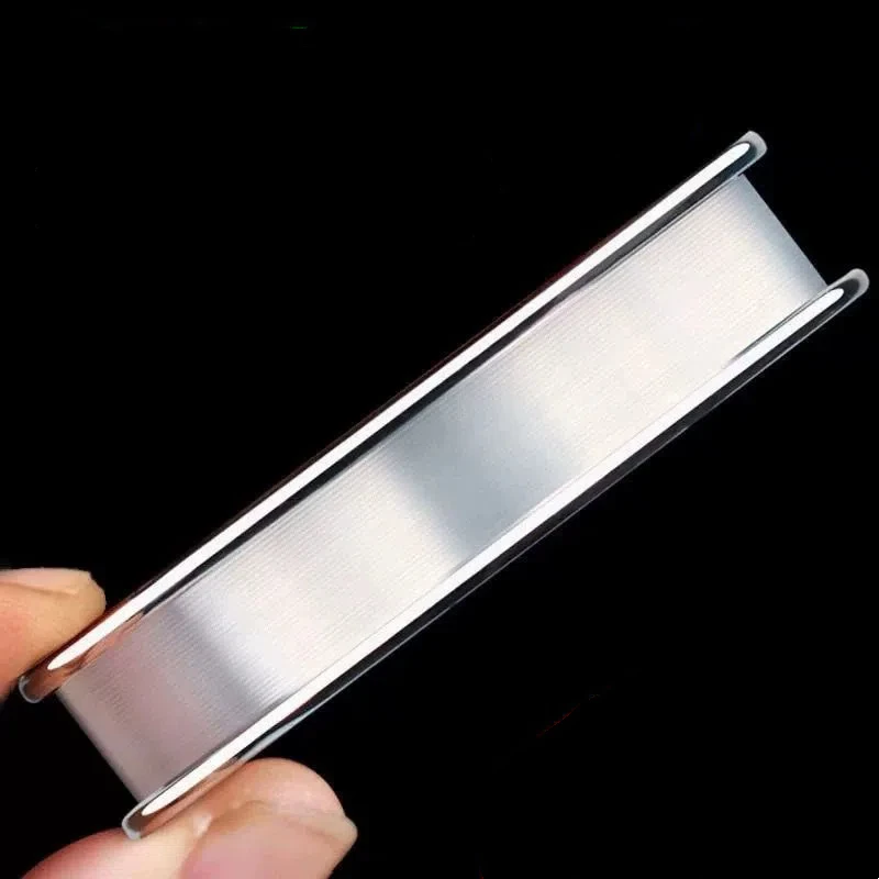 50m 0,4 # -4.0 # Línea de pesca Invisible en roca, línea de fluorocarbono, línea de nailon de tracción súper fuerte que se hunde, accesorios de pesca de 0,10-0,37mm - imagen 3