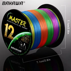BAKAWA 500M12 Hilo trenzado X12 PE – Sedal para pesca de carpa