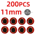 200pcs red 11mm