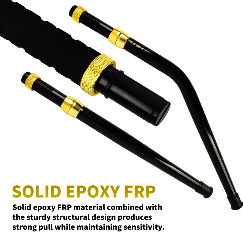 Caña de pescar pesada para agua salada, caña de arrastre de 130 libras, arrastre máximo de 6 '6" - imagen 4