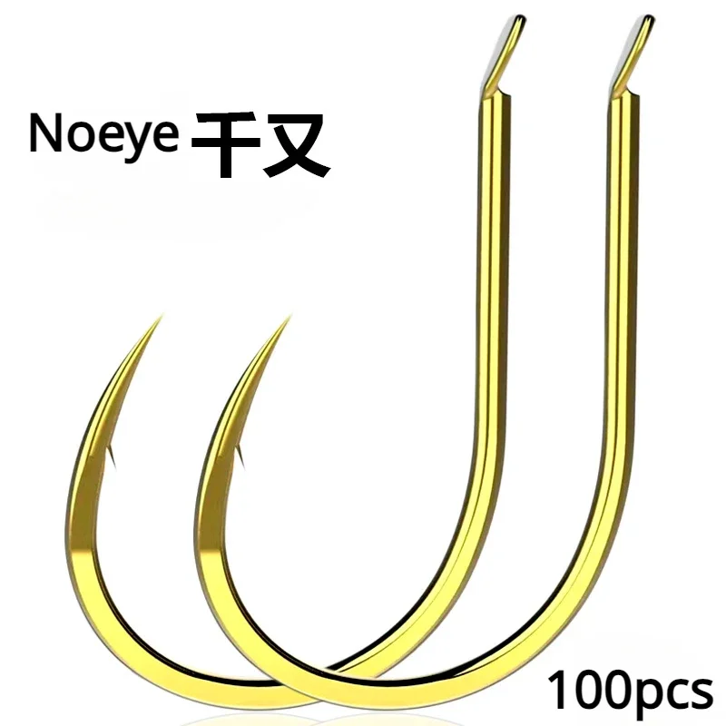 Anzuelo Karpik dorado twist shank con púas para carpa