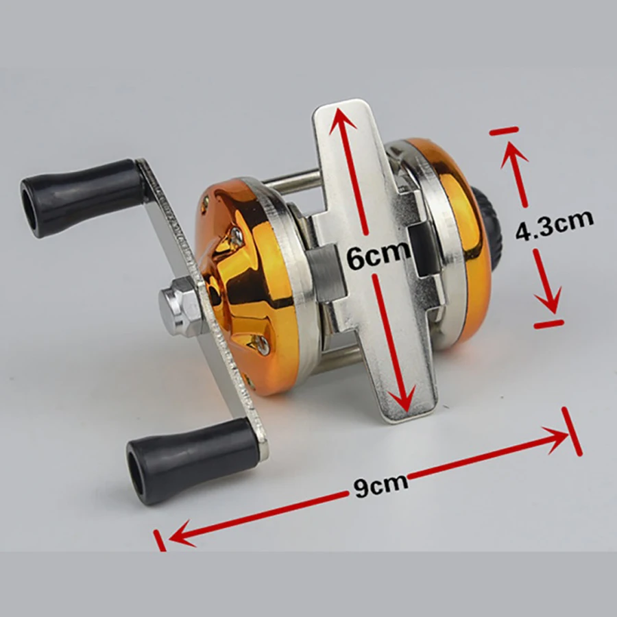Mini Carrete de Hielo 5.2:1 Metal Mano Derecha/Izquierda Invierno - imagen 2
