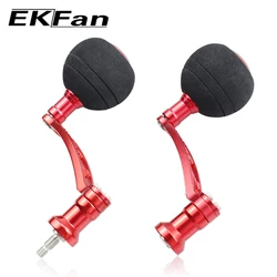 Manivela CNC aluminio con pomo EVA Ekfan 83mm para carretes spinning