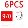 6PCS Size 9l0