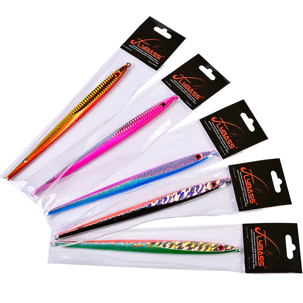 Señuelo de pesca con plantilla de Metal largo de hundimiento rápido, cuchara de Jigging de fundición lenta, 200mm, 150G, 400G, cebo de Metal Artificial, aparejos de mar - imagen 5