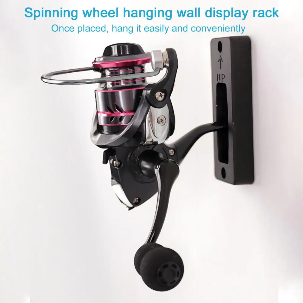 Soporte colgante para carrete de pesca, soporte de pared para carrete de pesca, estante de exhibición, organizador de almacenamiento de carrete giratorio para cabina de garaje - imagen 5