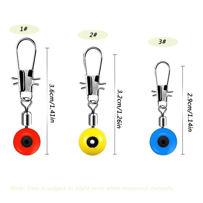 100 unids/caja pesca flotante frijoles espaciales girar Bobber conectores pesca en el mar aparejos de agua salada caja equipo giratorio señuelo de Metal - imagen 4