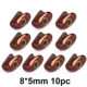 8mm 5mm 10pc M-brown