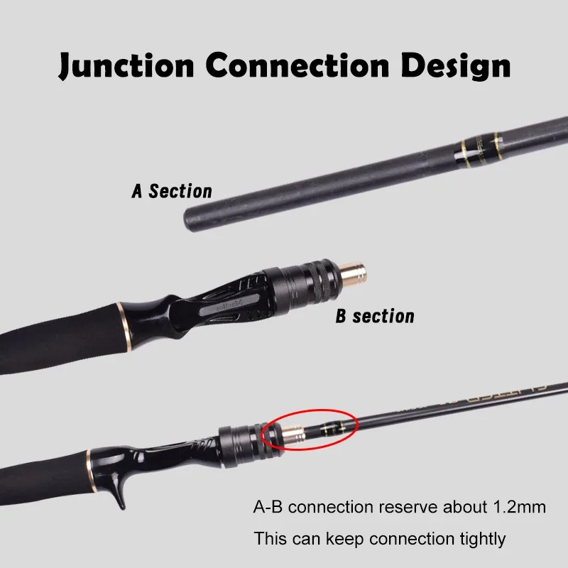 Mavllos-caña de pescar de calamar brillante con punta sólida, rango de señuelo de 40-120g, línea de 12-25lb, caña de pescar de pulpo ligera para agua salada - imagen 4
