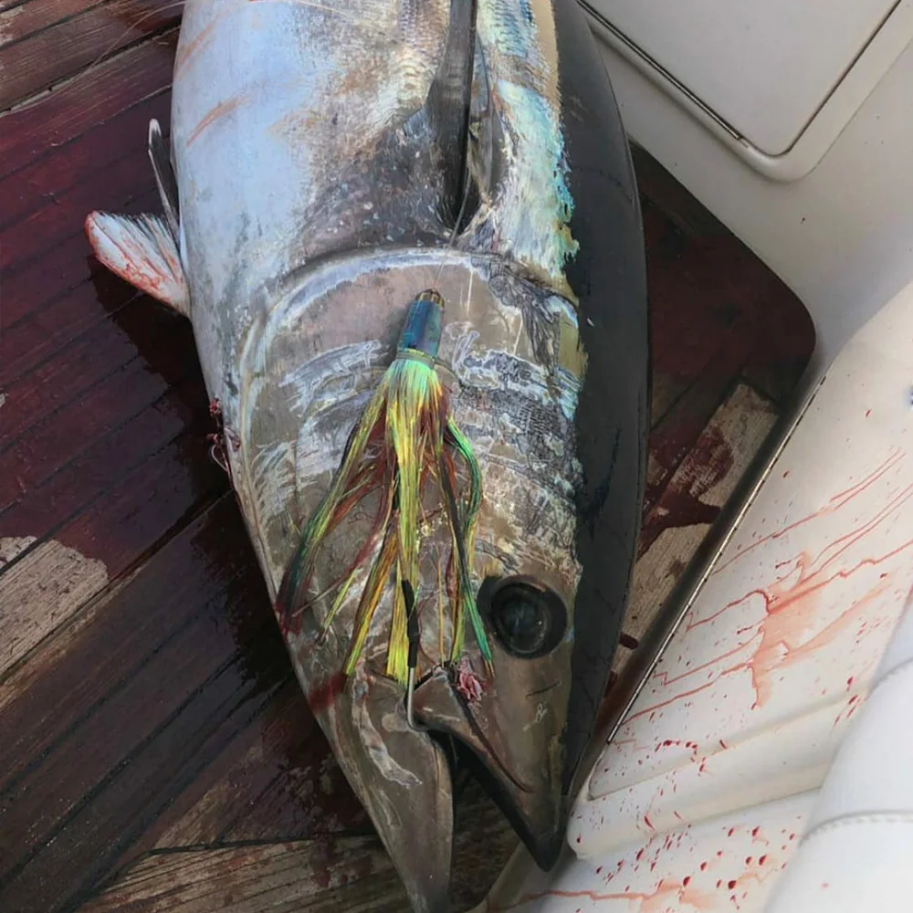 7cm 81.5g DIY cabezas de señuelo de pesca de resina de agua salada, UAS Maldives Offshore juego grande Señuelos de Pesca para Marlin atún Mahi Wahoo - imagen 5