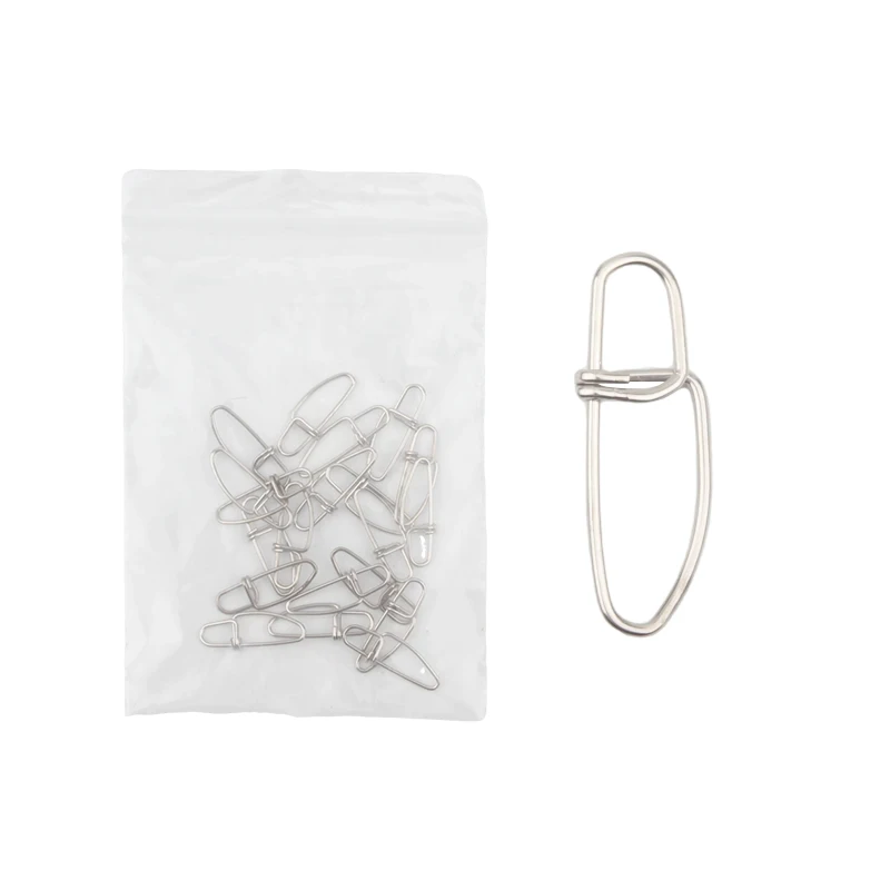 Kit de presión de pesca rápida de 20 piezas, Clip de alimentación, broches de pesca de agua salada, bloqueo giratorio, conector de agua dulce - imagen 4