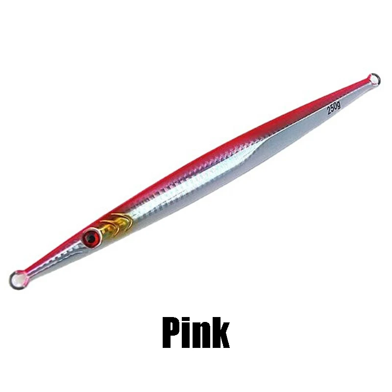 Señuelo de pesca de mar, plantilla de hundimiento rápido, 60g-400g, cuchara de Jigging de Metal de aguas profundas, cebo Artificial, peso de hierba grande, atún, 1 ud. - imagen 3