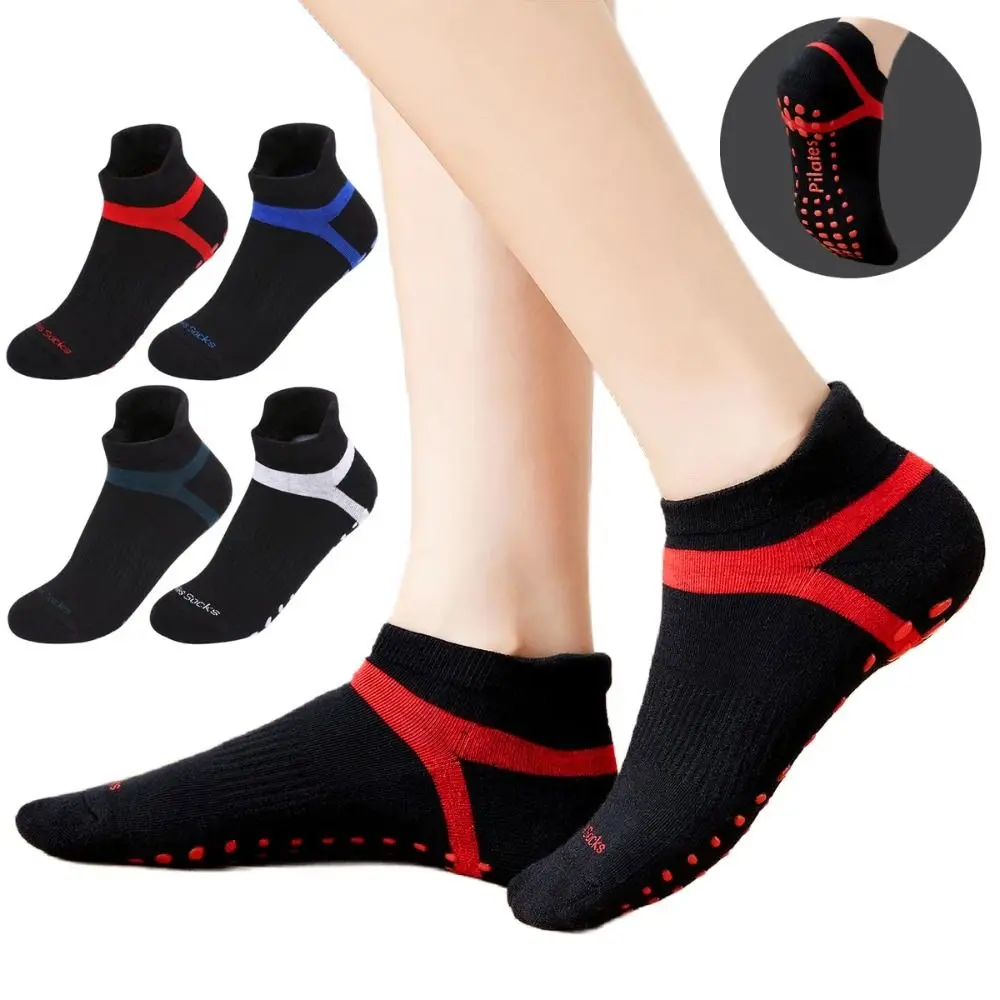 Nuevos calcetines profesionales de Yoga para mujer, calcetines antideslizantes para danza, Pilates, Ballet, calcetines deportivos de algodón para gimnasio, Fitness, Pilates, calcetines Unisex - imagen 3