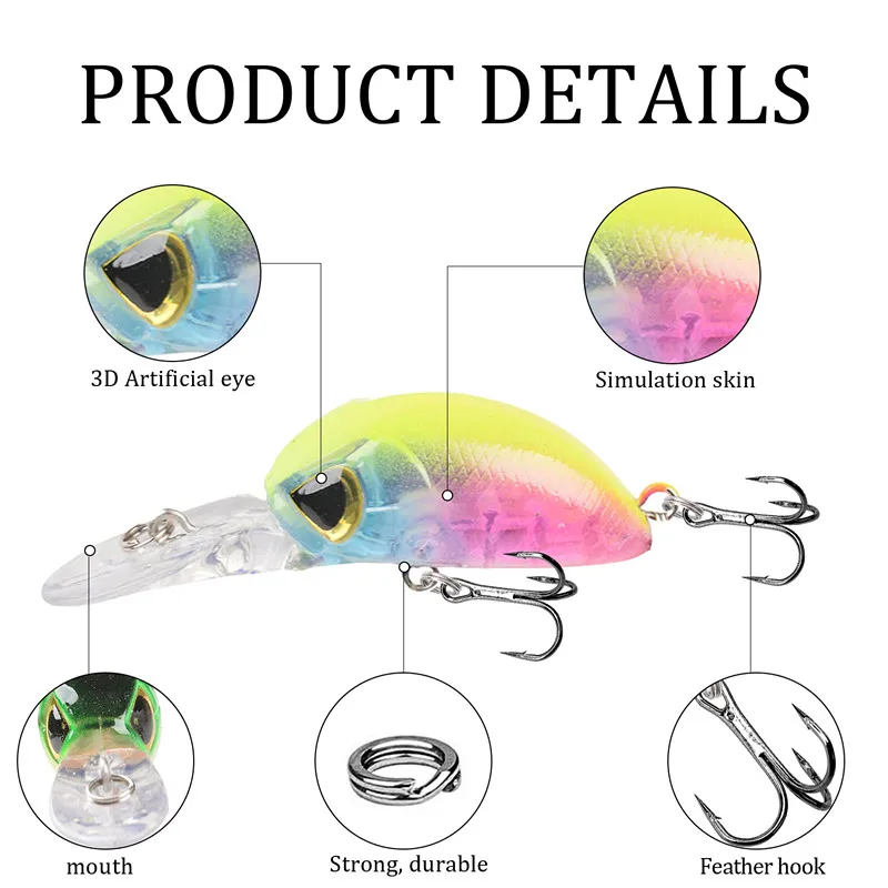 1 Uds Japón modelo caliente pececillo flotante Señuelos de pesca lengua larga Jerkbait Bass Pike Carkbait Wobblers cebo duro profesional - imagen 2