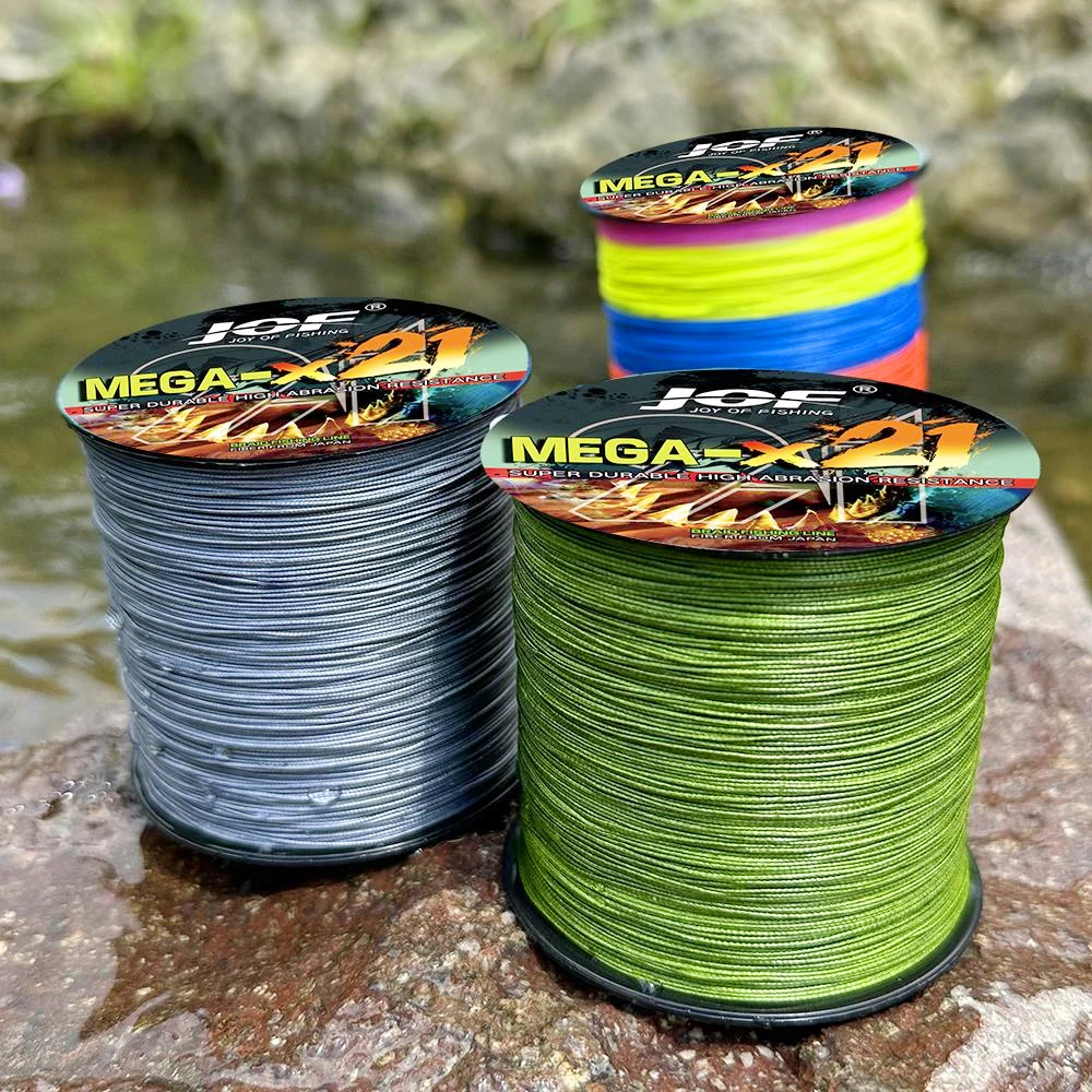 JOF X21 300M tejido fuerte trenza PE sedal multifilamento 21 hebras núcleo hueco sedal de pesca de mar pesca en roca oceánica 27-212LB - imagen 2