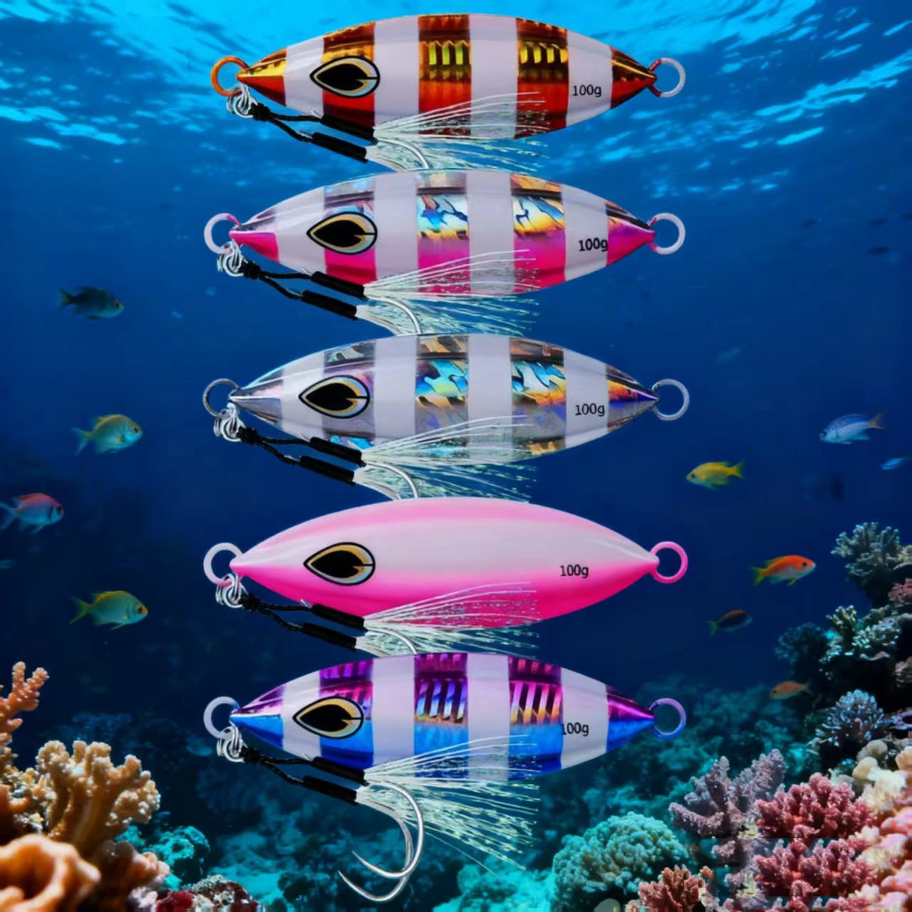 Slow Jig Metálico para Pesca en Agua Salada – Señuelo Hundido - imagen 2