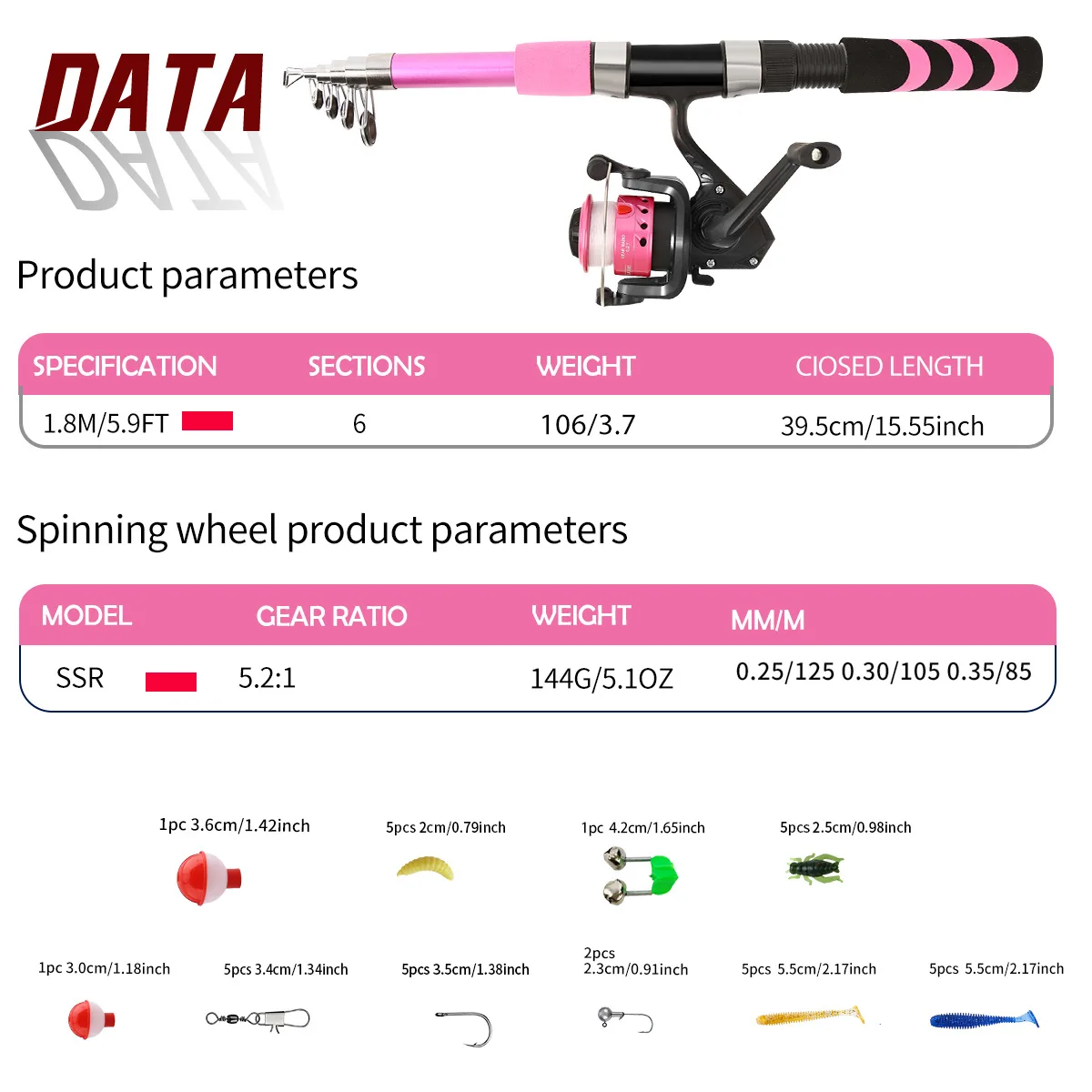 Bolsa para caña de pescar, grupo de caña de pescar de mar, traje de mar para principiantes con Mini caña Luya, soporte para mar para niños, accesorio de pesca - imagen 3