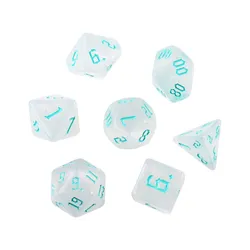 Dados poliédricos de acrílico para juegos de mesa y números