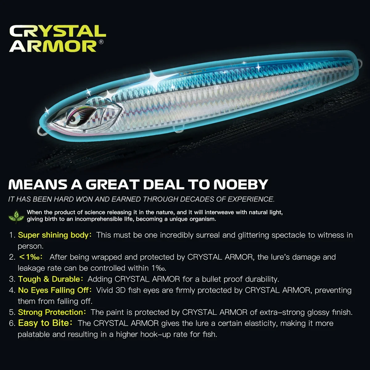 Señuelo de pesca Noeby hundido Stickbait 160mm 75g± 185mm 114g± 205mm 154g± lápiz reforzado cebo duro Artificial Señuelos de pesca de mar - imagen 5