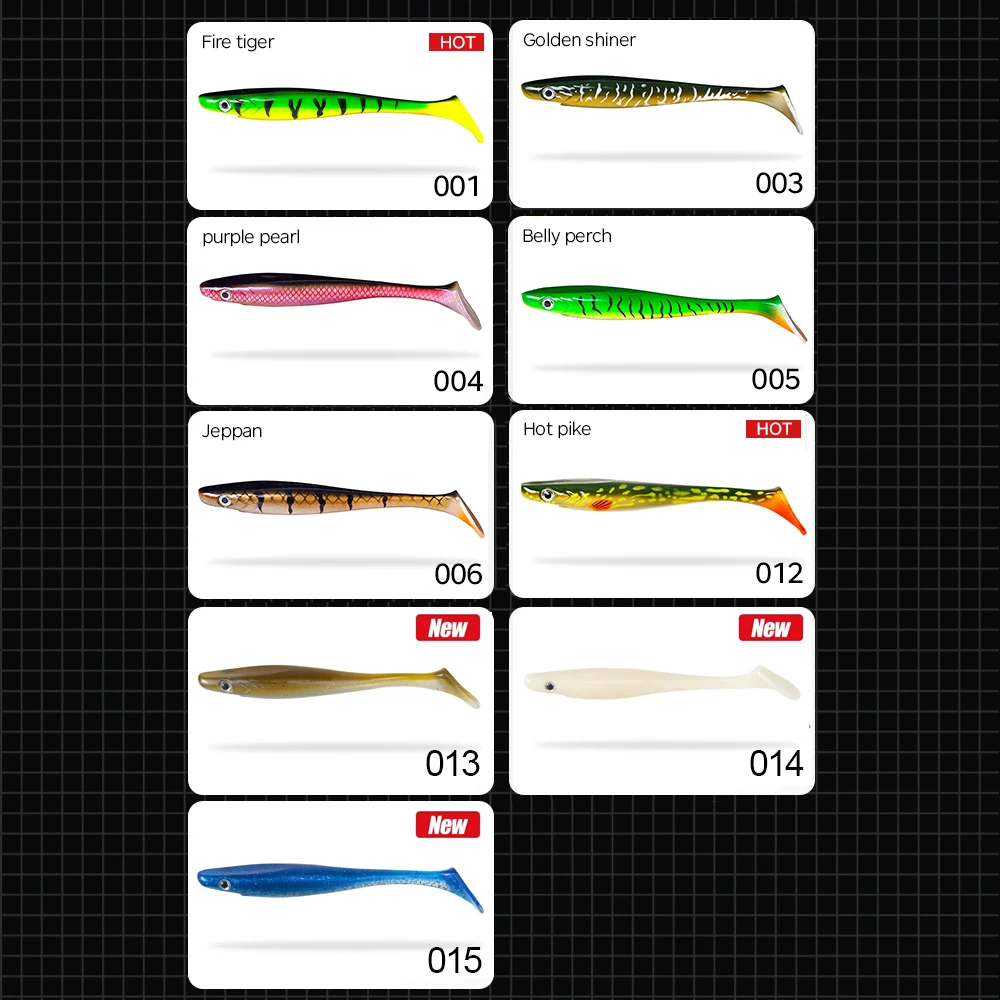 Hunthouse-señuelo de pesca suave con cola en T, 120mm/150mm/200mm, Swimbait, sábalo de cerdo, Jerkbait flotante, Wobbler para aparejos de pesca de Lucio LW227 - imagen 5