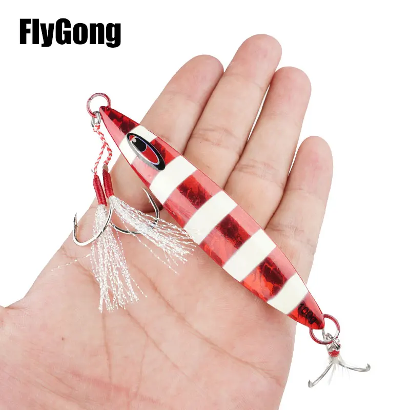 Señuelo de pesca Jigging, 1 piezas, 60g, 80g, 100g, 120g, 150g, Wobblers vibratorios que se hunden, vibradores, cebos de pesca de mar - imagen 5