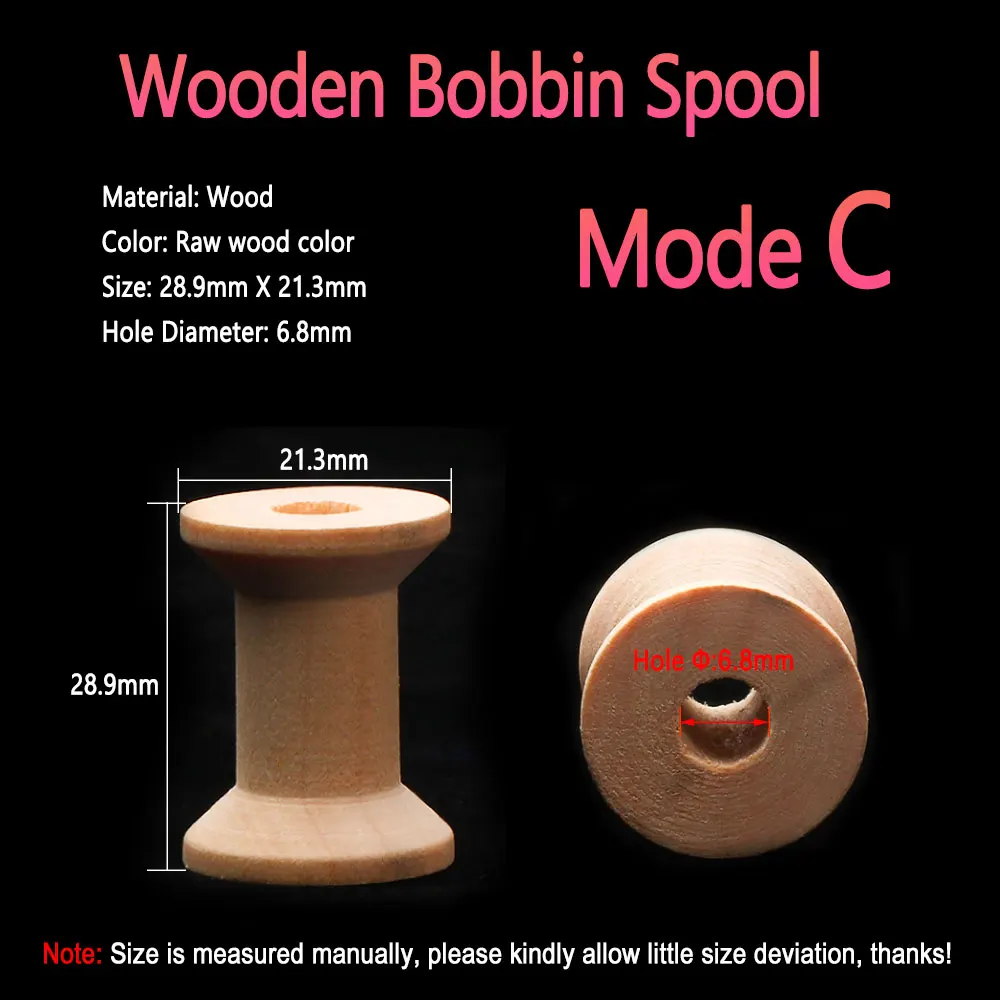 Bimoo, 5 uds., carretes de bobina estándar vacíos para atado de moscas, carrete de hilo con tapa de hebilla, Material de alto polímero, herramienta de aparejos de pesca con mosca - imagen 4