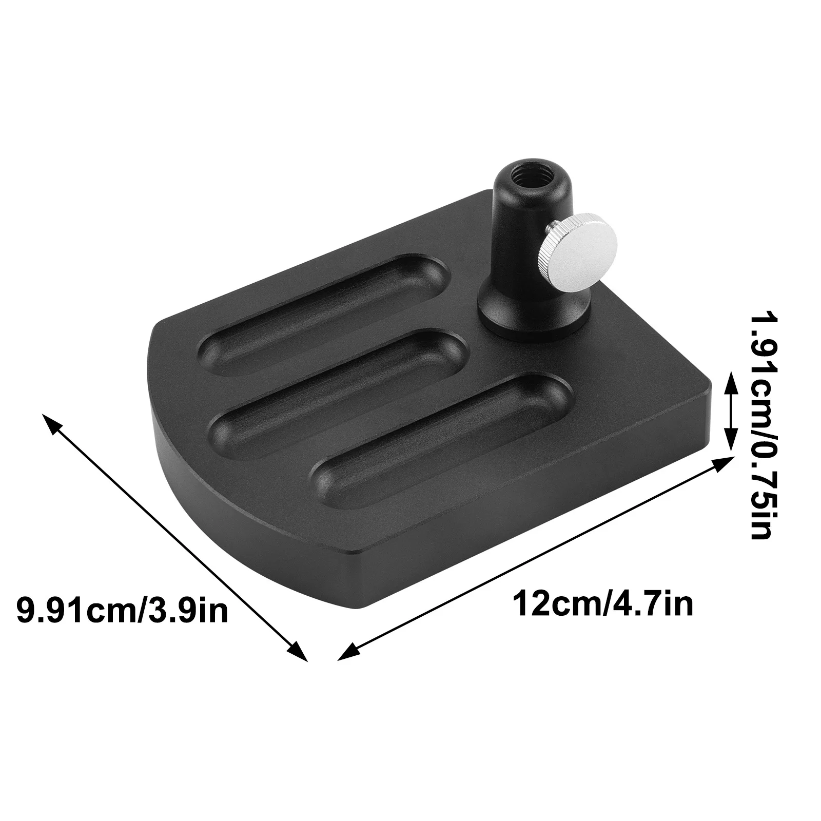 Base de pedestal de aluminio para tornillo de pesca – Atado de moscas - imagen 2