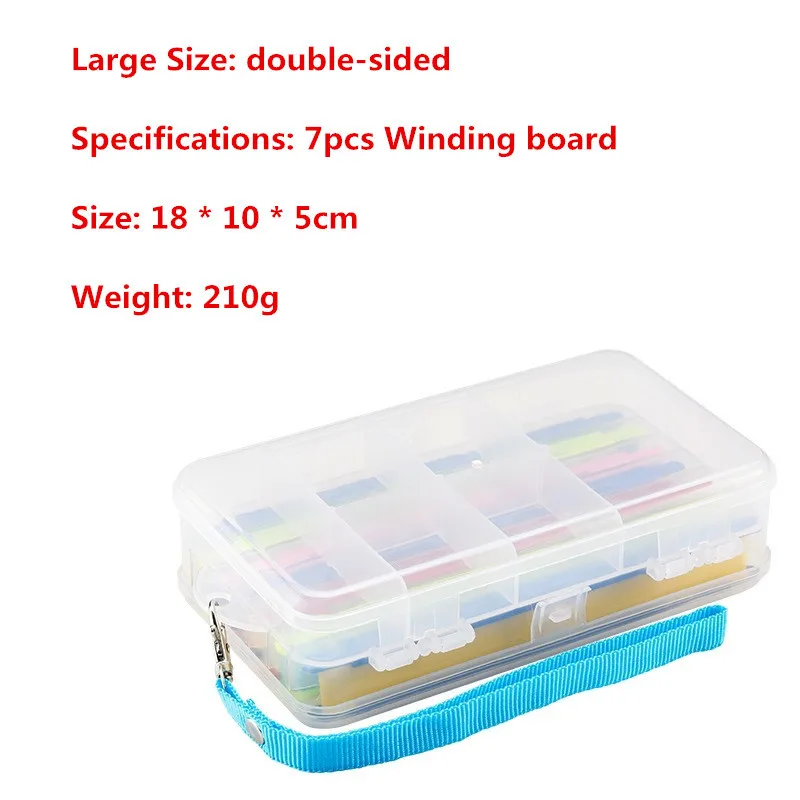 Multi-function High Quality Single/Double Side Fishing Line Wire Winding Board with Box Fishing Gear Accessories Storage Box - imagen 5