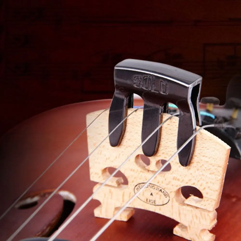 Silenciador de violín de Metal, aleación de aluminio, fácil de llevar, silenciador de violín profesional, duradero, resistente, silenciador de violín de 4 clavijas, 1/2 3/4 4/4 - imagen 2