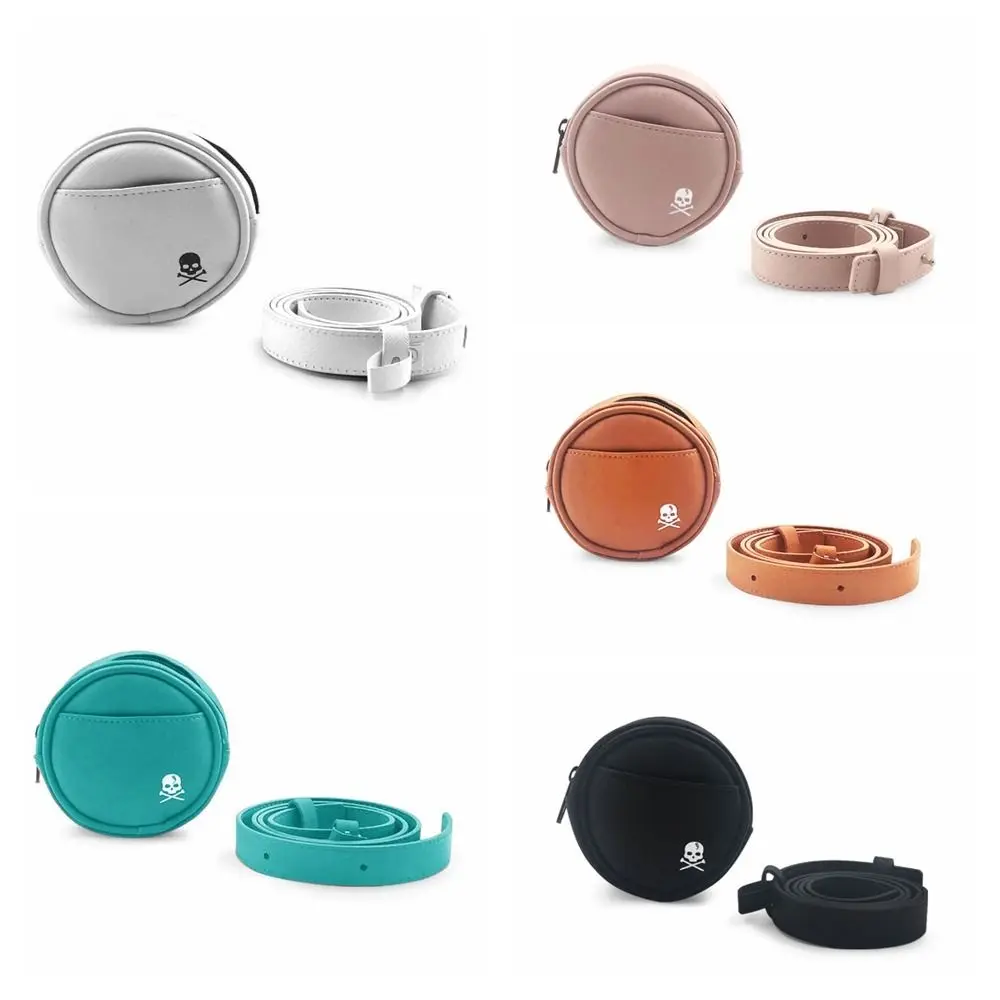 Riñonera de cuero para Golf, soporte para Tee, capacidad de 4 pelotas, estuche de almacenamiento de Golf con cremallera, Clip de almacenamiento de pelotas de Golf multifunción - imagen 5