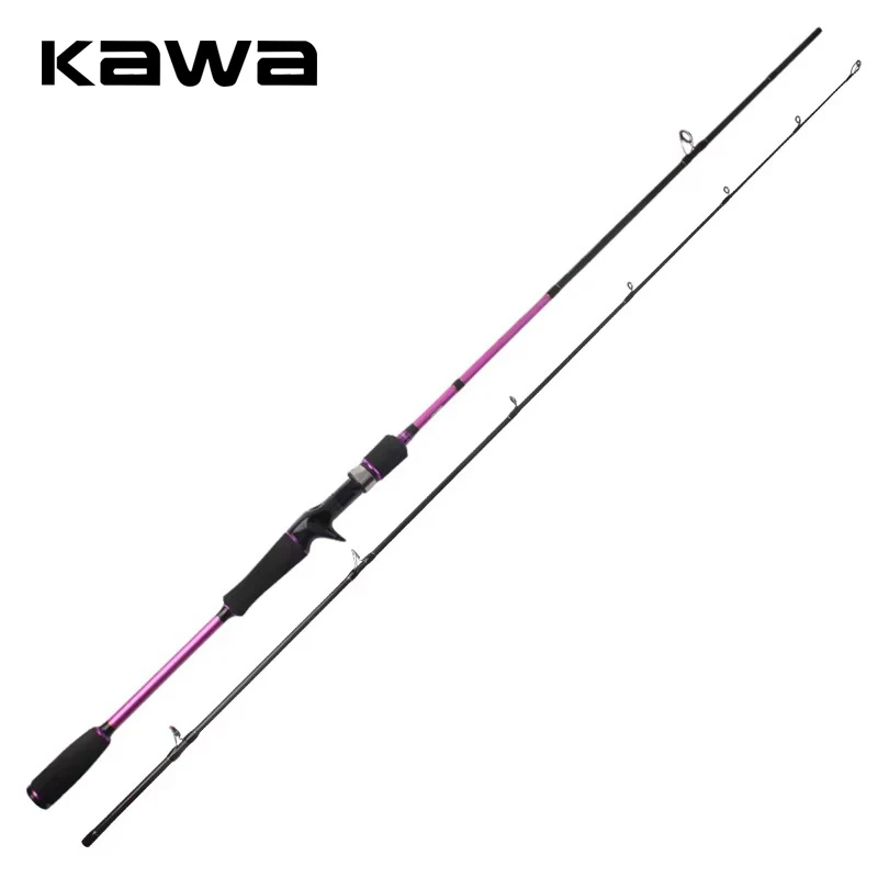 Nueva caña de pescar Kawa de fibra de carbono giratoria y fundida 2,1 m de acción es el peso del señuelo M es 7-18g línea 8-15Lb promoción de caña de pescar